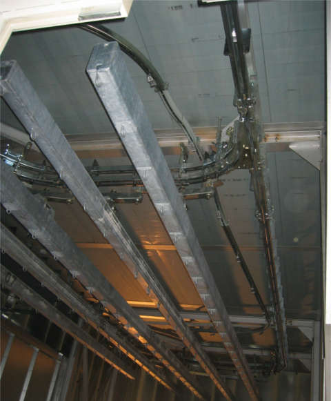 Convoynort - Birail - S&eacute;rie 3500 - Convoynort - Birra&iacute;l - Serie 3500 - Zona de acumulaci&oacute;n de las vigas transversales en remolino el interior de un horno de cocci&oacute;n