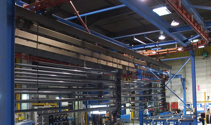 Convoynort - Birail - S&eacute;rie 3500 - Zona de acumulaci&oacute;n de v&iacute;as paralelas motorizadas