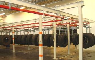 Convoynort - Manual monorail - 500 series - Specific suspended tray conveyor prototypes