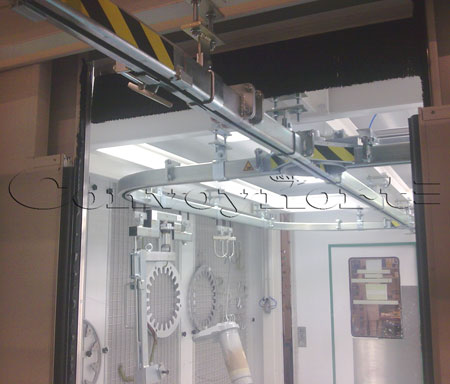 Convoynort - Manual monorail stainless steel - 500 series - Retractable tracks closed